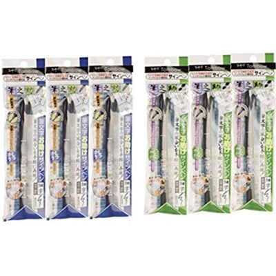 Tombow , Fudenosuke Brush Pen, penna a effetto pennello, set da 6: 3 penne a punta dura e 3 a punta morbida Tombow , Fudenosuke Brush Pen, penna a effetto pennello, set da 6: 3 penne a punta dura e 3 a punta morbida