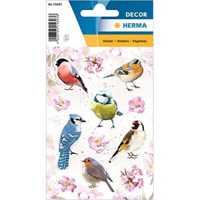 HERMA Adesivi in carta per bambini, motivo: uccellini, 36 adesivi colorati HERMA Adesivi in carta per bambini, motivo: uccellini, 36 adesivi colorati