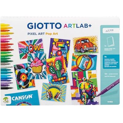 Giotto ARTLAB+ PIXEL ART POP ART, Set Creativo Giotto ARTLAB+ PIXEL ART POP ART, Set Creativo