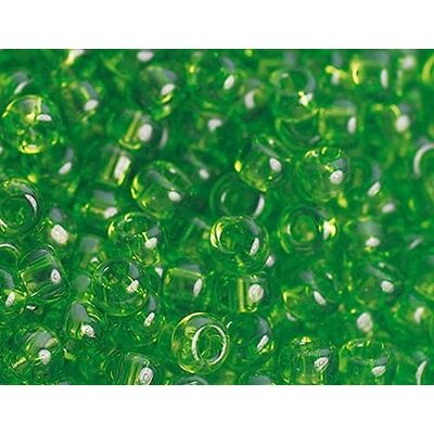 TOHO Perline giapponesi rocaille trasparenti verde 2,2 mm.11/0 100 gr. TOHO Perline giapponesi rocaille trasparenti verde 2,2 mm.11/0 100 gr.