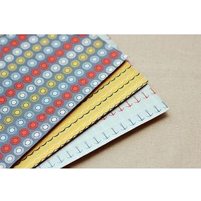 Dailylike Set 3 fogli adesivi cotone sailing 21 x 30 cm. Dailylike Set 3 fogli adesivi cotone sailing 21 x 30 cm.