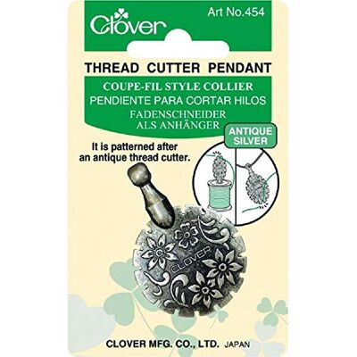 Clover Ciondolo a Forma di tagliafilo in Argento Anticato, Clover Ciondolo a Forma di tagliafilo in Argento Anticato,