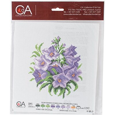 RTO Collezione d'arte Stamped Cross Stitch Kit 20 x 22 cm-Bluebells RTO Collezione d'arte Stamped Cross Stitch Kit 20 x 22 cm-Bluebells