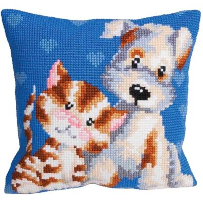 Collezione d'Art 40 x 40 cm Kit Cuscino Amici Punto Croce Collezione d'Art 40 x 40 cm Kit Cuscino Amici Punto Croce