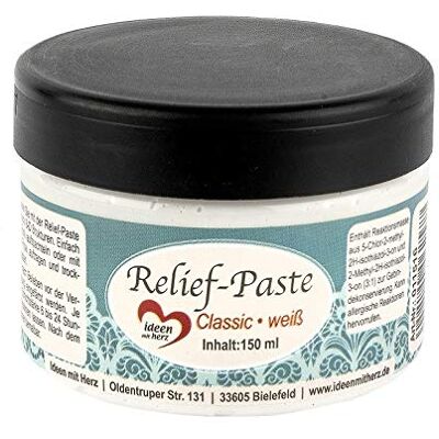 ideen mit herz Relief-Paste, pasta in rilievo, classica, bianca, 150 ml ideen mit herz Relief-Paste, pasta in rilievo, classica, bianca, 150 ml