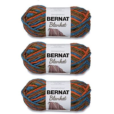 Bernat Coperta Cozy Cabin Yarn 3 confezioni da 150 g/5,3 oz Poliestere 6 Super Bulky 108 m Maglia a maglia/uncinetto Bernat Coperta Cozy Cabin Yarn 3 confezioni da 150 g/5,3 oz Poliestere 6 Super Bulky 108 m Maglia a maglia/uncinetto