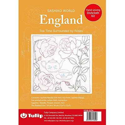 Tulip Kit di Ricamo Sashiko World Tea Time Tulip Kit di Ricamo Sashiko World Tea Time