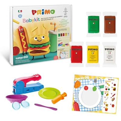 PRIMO Babykit Pasta da Modellare in Set da 5 Panetti di Pasta Modellabile Easydò Made in Italy, Giochi Bambini 3 Anni per Stimolare la Creatività Kit Cartoleria e Lavoretti Creativi per Bambini PRIMO Babykit Pasta da Modellare in Set da 5 Panetti di Pasta Modellabile Easydò Made in Italy, Giochi Bambini 3 Anni per Stimolare la Creatività Kit Cartoleria e Lavoretti Creativi per Bambini