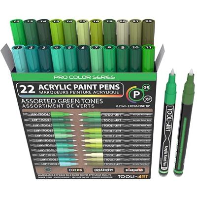 ART Set di 22 pennarelli assortiti blu e viola serie Pro Colour da 0,7 mm, punta extra fine per pittura rocciosa, vetro, tazze, legno, metallo, tela, progetti fai da te, non tossici, a base d'acqua ART Set di 22 pennarelli assortiti blu e viola serie Pro Colour da 0,7 mm, punta extra fine per pittura rocciosa, vetro, tazze, legno, metallo, tela, progetti fai da te, non tossici, a base d'acqua