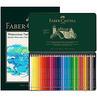 Faber A4 Blocco acquerello & 36 matite Albrecht Durer - Materiale Artistico Faber A4 Blocco acquerello & 36 matite Albrecht Durer - Materiale Artistico