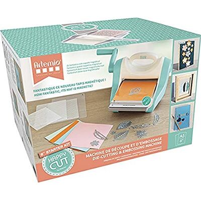 Artemio Starter kit Happy Cut A5-Macchina per taglio e goffratura, Bianco, 35 x 20,5 x 30 Artemio Starter kit Happy Cut A5-Macchina per taglio e goffratura, Bianco, 35 x 20,5 x 30