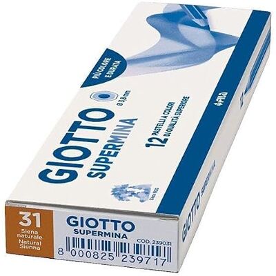 Giotto OFFICE MARCA MODELLO SUPERMINA PASTELLI 3.8 MM CONFEZIONE MONO COLORE TERRA DI SIENA 12 PZ Giotto OFFICE MARCA MODELLO SUPERMINA PASTELLI 3.8 MM CONFEZIONE MONO COLORE TERRA DI SIENA 12 PZ