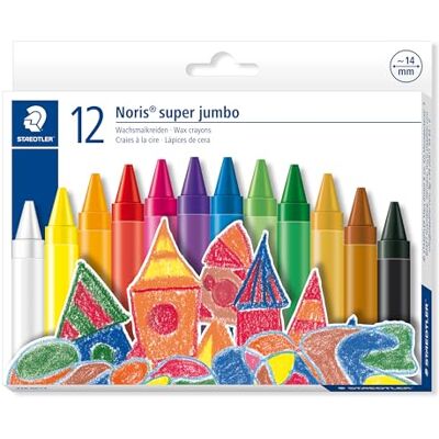 Staedtler 226 NC12 Pastello a Cera, 12 x 14 mm, 12 Pezzi Staedtler 226 NC12 Pastello a Cera, 12 x 14 mm, 12 Pezzi