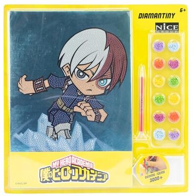 DIAMANTINY My Hero Academy Action Kit crea il Mosaico, Attività Crystal Art, Diamond Painting, 1 Quadro A4, Todoroki DIAMANTINY My Hero Academy Action Kit crea il Mosaico, Attività Crystal Art, Diamond Painting, 1 Quadro A4, Todoroki