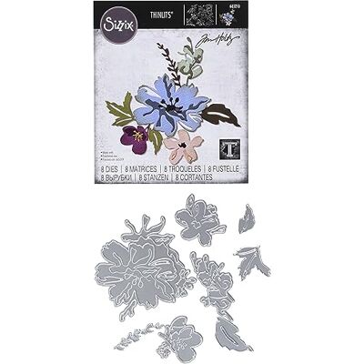 Sizzix Fustella Thinlits #2 di Tim Holtz confezione da 8 Sizzix Fustella Thinlits #2 di Tim Holtz confezione da 8