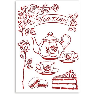 Stamperia Stencil G 8.27"X11.69"-Tea, Casa Granada Stamperia Stencil G 8.27"X11.69"-Tea, Casa Granada