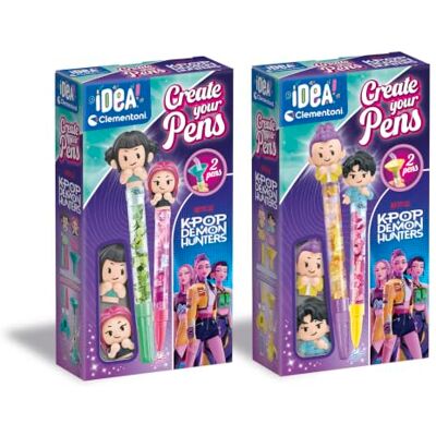 Clementoni KPop Demon Hunters Create Your Pens Set 4 Penne, Clementoni KPop Demon Hunters Create Your Pens Set 4 Penne,