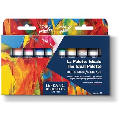 Lefranc Bourgeois Olio Fino Set 10x20ml "La Tavolozza Ideale Lefranc Bourgeois Olio Fino Set 10x20ml "La Tavolozza Ideale