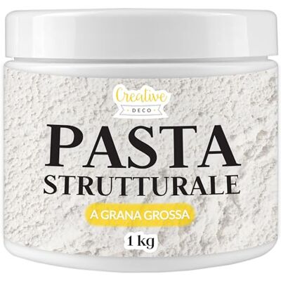 Creative Pasta Strutturale Grossolana 1kg Massa Bianca Pasta Modellabile per Progetti Artistici e Pittura Acrilica Facile da Usare per Effetti 3D Struttura Sabbia Creative Pasta Strutturale Grossolana 1kg Massa Bianca Pasta Modellabile per Progetti Artistici e Pittura Acrilica Facile da Usare per Effetti 3D Struttura Sabbia