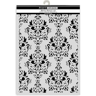 Stamperia Thick Stencil for Scrapbooks, Albums, Cards, Bullet Journals, and More, Flexible Material, Easy to Clean, Perfect for Crafts and Gifting (Gardens of Time, Tapestry) (A3) Stamperia Thick Stencil for Scrapbooks, Albums, Cards, Bullet Journals, and More, Flexible Material, Easy to Clean, Perfect for Crafts and Gifting (Gardens of Time, Tapestry) (A3)