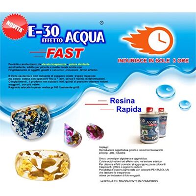 PROCHIMA RESINA EPOSSIDICA TRASPARENTE E-30 EFFETTO ACQUA FAST PER STAMPI EFFETTO VETRO/PLEXIGLASS GR. 320 PROCHIMA RESINA EPOSSIDICA TRASPARENTE E-30 EFFETTO ACQUA FAST PER STAMPI EFFETTO VETRO/PLEXIGLASS GR. 320