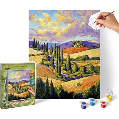 Schipper Dipingi con i numeri Cipresso Viale Dipingi immagini per adulti, inclusi pennelli e colori acrilici, 24 x 30 cm Schipper Dipingi con i numeri Cipresso Viale Dipingi immagini per adulti, inclusi pennelli e colori acrilici, 24 x 30 cm