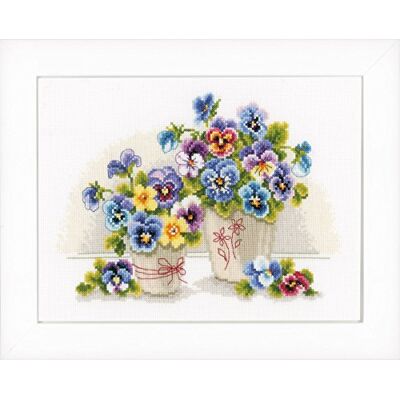 Vervaco Kit Punto Croce Contato BELLE VIOLE DEL PENSIERO Decorativi Per Pareti ca. 27 x 20 cm Set Fai Da Te Creativo Adulti Ricamo Casa Decor Arte Da Parete Kit Per Hobby Cross Stitch Vervaco Kit Punto Croce Contato BELLE VIOLE DEL PENSIERO Decorativi Per Pareti ca. 27 x 20 cm Set Fai Da Te Creativo Adulti Ricamo Casa Decor Arte Da Parete Kit Per Hobby Cross Stitch