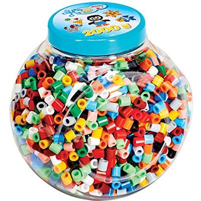 Hama Set di perline, taglia unica, blu, 2000 pezzi Hama Set di perline, taglia unica, blu, 2000 pezzi