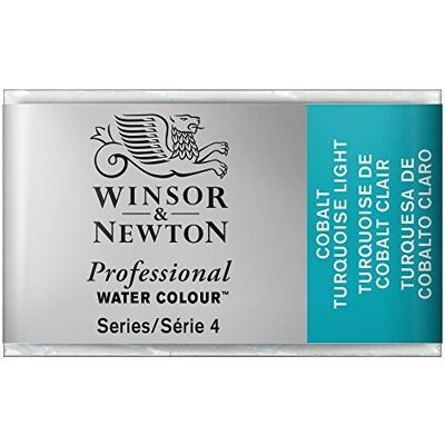 Winsor & Newton Professional Vernici ad acquerello, vivaci e resistenti alla luce, pigmenti per artisti, GODET INTERO, colore: Turchese Di Cobalto Chiaro Winsor & Newton Professional Vernici ad acquerello, vivaci e resistenti alla luce, pigmenti per artisti, GODET INTERO, colore: Turchese Di Cobalto Chiaro