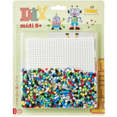 Hama Perline da stirare, circa 1.100 perle, 1 grande piastra quadrata n. 234, istruzioni e carta da stiro, decorazione a mosaico, arte e artigianato, per bambini creativi a partire dai 5 anni in su Hama Perline da stirare, circa 1.100 perle, 1 grande piastra quadrata n. 234, istruzioni e carta da stiro, decorazione a mosaico, arte e artigianato, per bambini creativi a partire dai 5 anni in su