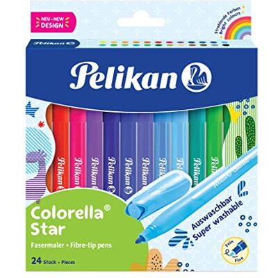 Pelikan Pennarelli Colorella Star C 302, confezione da 24 pezzi Pelikan Pennarelli Colorella Star C 302, confezione da 24 pezzi