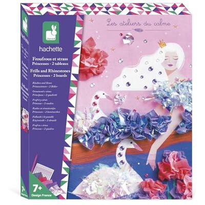 Janod Kit Creativo con Volant e Strass Principesse 2 Quadri da Decorare con Tessuti e Strass Les Ateliers du Calme Kit Creativo per Bambini dai 6 Anni in su Janod Kit Creativo con Volant e Strass Principesse 2 Quadri da Decorare con Tessuti e Strass Les Ateliers du Calme Kit Creativo per Bambini dai 6 Anni in su