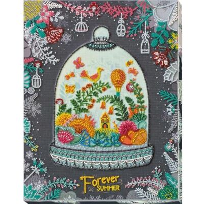ART Kit da Ricamo per Punto Perlato, Cotone, Multicolore, 32 x 19 cm ART Kit da Ricamo per Punto Perlato, Cotone, Multicolore, 32 x 19 cm