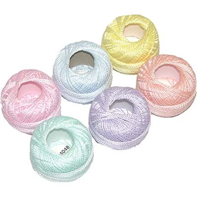 Presencia Finca Perle Cotton ~ Taglia #5 ~ Confezione campionatore di fili per cucito, ricamo e trapuntatura (01 Pastelli) Presencia Finca Perle Cotton ~ Taglia #5 ~ Confezione campionatore di fili per cucito, ricamo e trapuntatura (01 Pastelli)