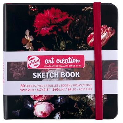 Carta Quaderno di schizzi con copertina a fiori in vaso 12x12cm 140g 80 fogli Carta Quaderno di schizzi con copertina a fiori in vaso 12x12cm 140g 80 fogli