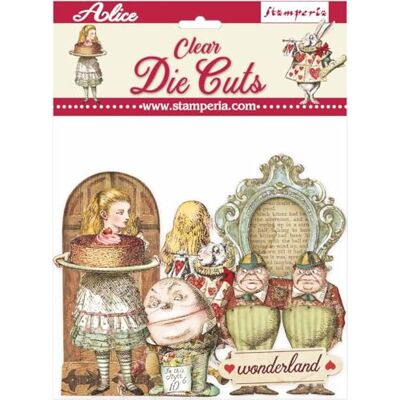 Stamperia International Clear Fustelle Trasparenti-Alice, Vario, bag of die cuts Stamperia International Clear Fustelle Trasparenti-Alice, Vario, bag of die cuts