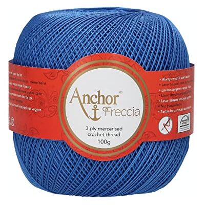 Anchor Filato per uncinetto, 100% cotone, 142, spessore 12, 163 g Anchor Filato per uncinetto, 100% cotone, 142, spessore 12, 163 g