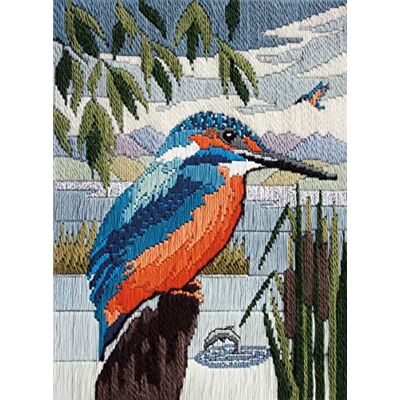 Bothy Threads Derwentwater Designs Martin pescatore a punto lungo Bothy Threads Derwentwater Designs Martin pescatore a punto lungo