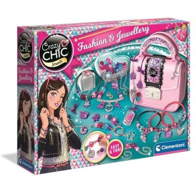 Clementoni Arte e artigianato, Crazy Chic Moda e gioielleria, 7-10 anni, Clementoni Arte e artigianato, Crazy Chic Moda e gioielleria, 7-10 anni,