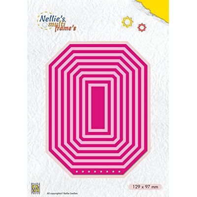 Nellie's Choice Rettangolo Libretta, 15 Fustelle Multi Cornice, 12.9 x 9.7 cm, per Creare Biglietti, Natale, Scrapbooking, Fai da Te, DIY, Rosa, 129x97mm Nellie's Choice Rettangolo Libretta, 15 Fustelle Multi Cornice, 12.9 x 9.7 cm, per Creare Biglietti, Natale, Scrapbooking, Fai da Te, DIY, Rosa, 129x97mm