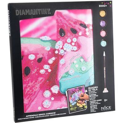 DIAMANTINY Level Up Watermelon Quadro Cocomera con Gemme Speciali DIAMANTINY Level Up Watermelon Quadro Cocomera con Gemme Speciali