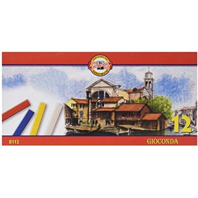 Koh-I-Noor Gioconda 8112 Artist's School Pastelli a olio duri, confezione da 12 Koh-I-Noor Gioconda 8112 Artist's School Pastelli a olio duri, confezione da 12