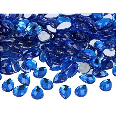 INNSPIRO Gemelli decorativi acrilici goccia blu 10 x 14 mm. 1000 u.Ca. INNSPIRO Gemelli decorativi acrilici goccia blu 10 x 14 mm. 1000 u.Ca.