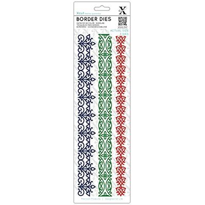 Xcut Fustelle (3 pezzi) – Arts and Craft confini, multicolore, taglia unica Xcut Fustelle (3 pezzi) – Arts and Craft confini, multicolore, taglia unica