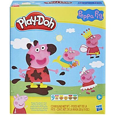 Play-Doh , Styles de Peppa Pig avec 9 Pots de pâte à Modeler atoxique, 11 Accessoires, Jouet pour Enfants, dès 3 Ans Play-Doh , Styles de Peppa Pig avec 9 Pots de pâte à Modeler atoxique, 11 Accessoires, Jouet pour Enfants, dès 3 Ans