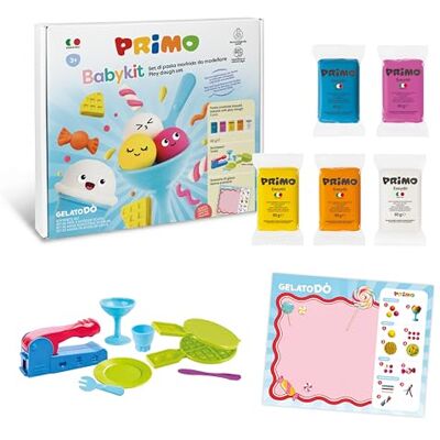 PRIMO Babykit Pasta da Modellare in Set da 5 Panetti di Pasta Modellabile Easydò Made in Italy, Giochi Bambini 3 Anni per Stimolare la Creatività Kit Cartoleria e Lavoretti Creativi per Bambini PRIMO Babykit Pasta da Modellare in Set da 5 Panetti di Pasta Modellabile Easydò Made in Italy, Giochi Bambini 3 Anni per Stimolare la Creatività Kit Cartoleria e Lavoretti Creativi per Bambini
