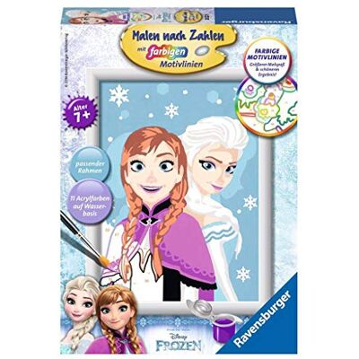 Ravensburger Dipingere con i numeri 28027 – Frozen, Disegno da colorare Ravensburger Dipingere con i numeri 28027 – Frozen, Disegno da colorare