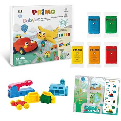 PRIMO Babykit Pasta da Modellare in Set da 5 Panetti di Pasta Modellabile Easydò Made in Italy, Giochi Bambini 3 Anni per Stimolare la Creatività Kit Cartoleria e Lavoretti Creativi per Bambini PRIMO Babykit Pasta da Modellare in Set da 5 Panetti di Pasta Modellabile Easydò Made in Italy, Giochi Bambini 3 Anni per Stimolare la Creatività Kit Cartoleria e Lavoretti Creativi per Bambini