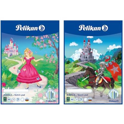 Pelikan Blocco da disegno, formato A3, 30 fogli, motivi assortiti, non selezionabili, 1 pezzo Pelikan Blocco da disegno, formato A3, 30 fogli, motivi assortiti, non selezionabili, 1 pezzo