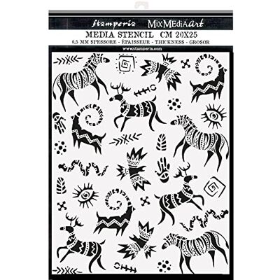 Stamperia Stencil Spesso Savana Grafiti Stamperia Stencil Spesso Savana Grafiti